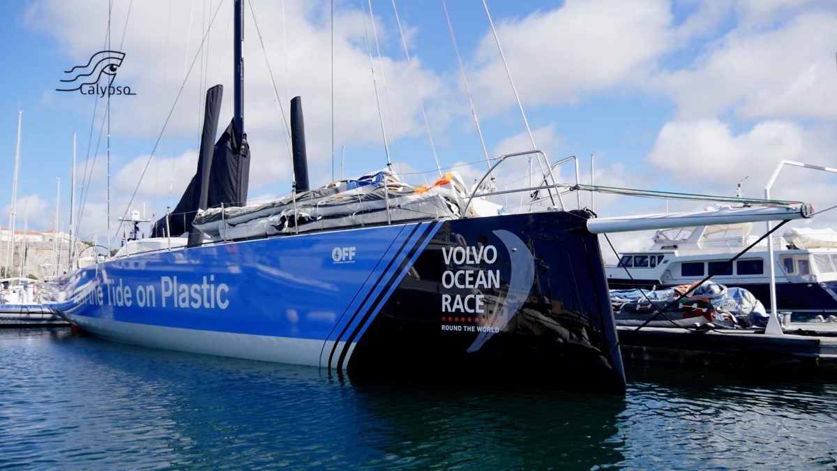 Deelnemer Volvo Ocean Race met 'bootschap'